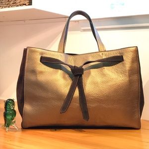 Alberta Di Canio Italian leather large Tote